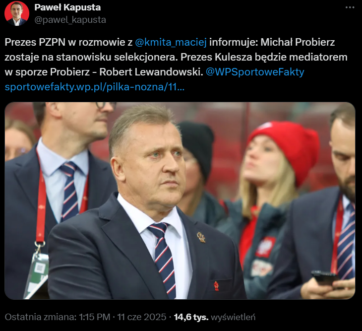 DECYZJA PZPN w sprawie Michała Probierza XD